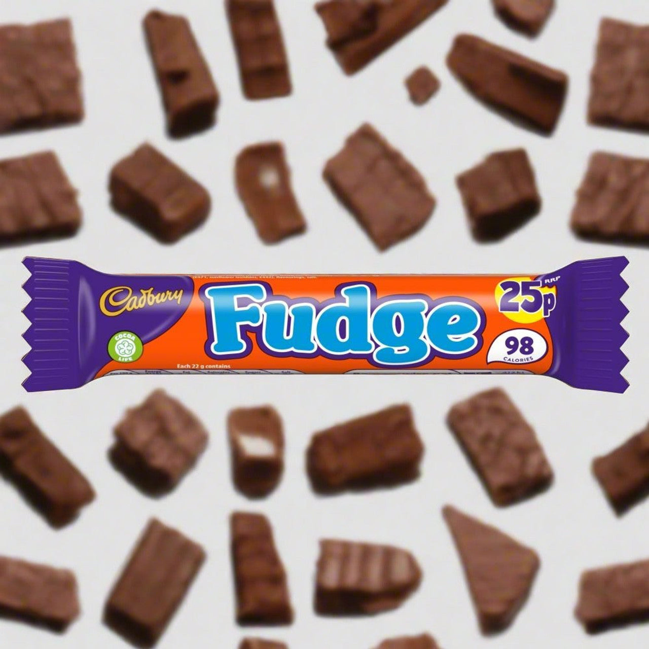 Cadbury Fudge Chocolate Bar 4 Pack 88g
