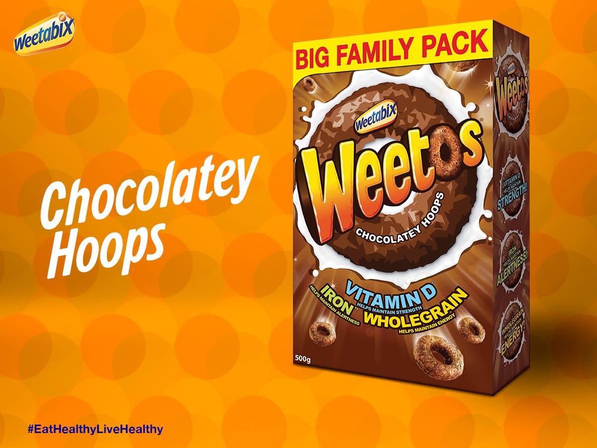 [BestBefore-15Oct2025] Weetos Chocolatey Hoops Cereal 420G