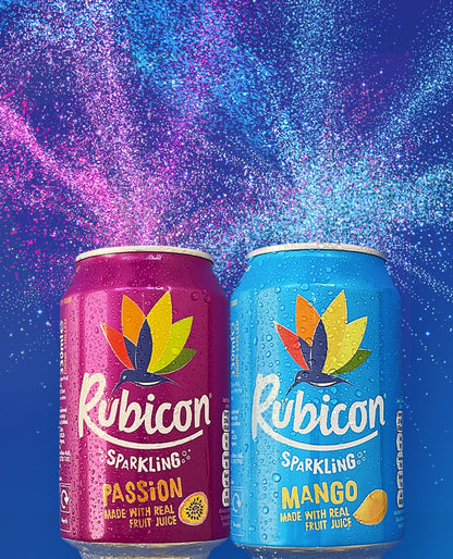 Rubicon Sparkling Passion Fruit Juice Drink 330ml รูบิคอน น้ำเสาวรส สปาร์คกลิ้ง 330 มิลลิลิตร