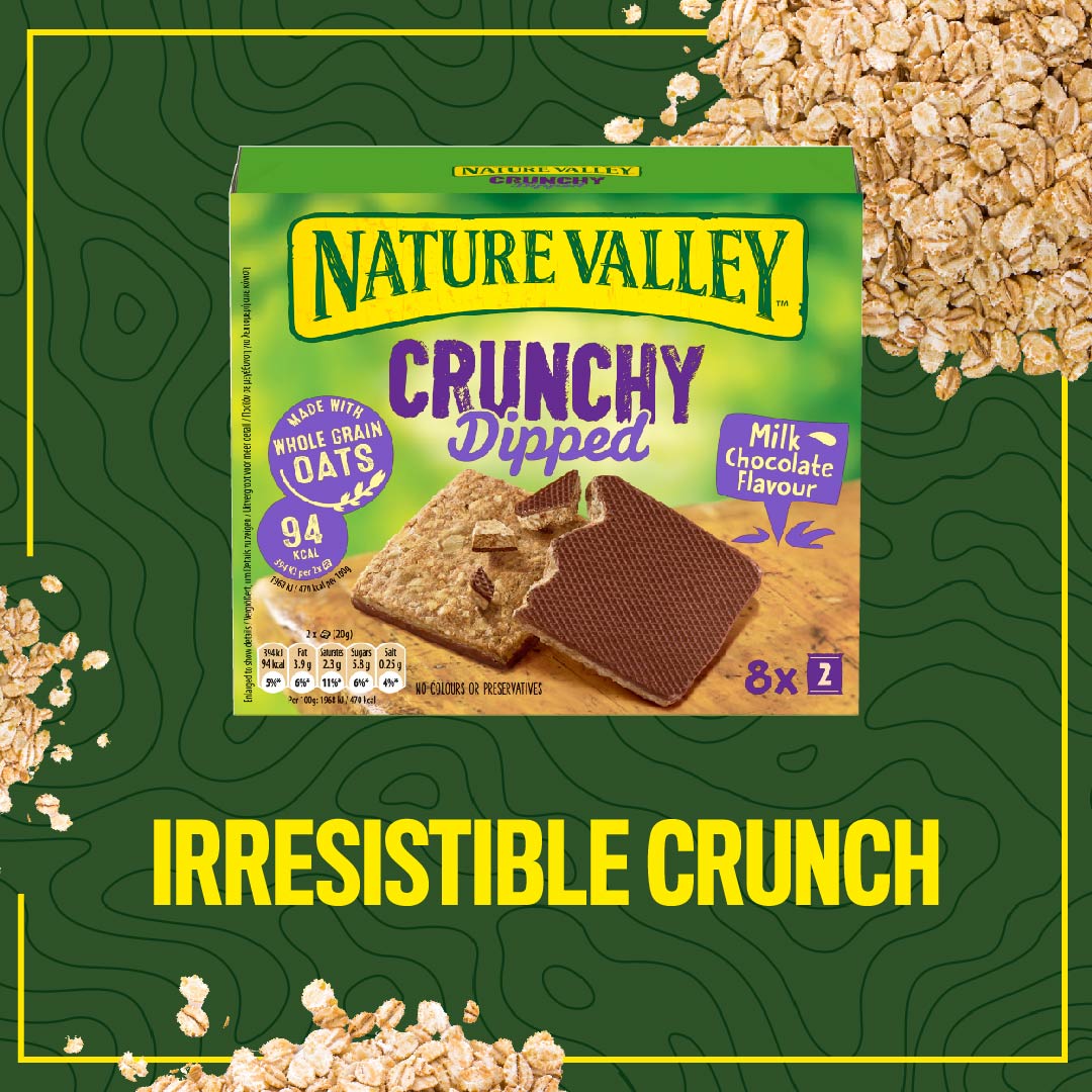 Nature Valley Crunchy Dipped Milk Chocolate Flavor Oat Biscuits 8 x 20g