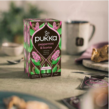 Pukka Peppermint & Licorice Herbal Tea 20pcs 30g