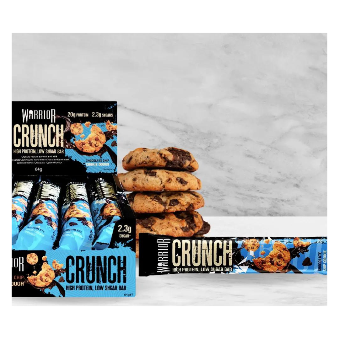 Warrior Crunch Bar Chocolate Chip Cookie 64g วอริเออร์ ครันช์ บาร์ คุกกี้ รส ช็อกโกแลตชิป 64 กรัม