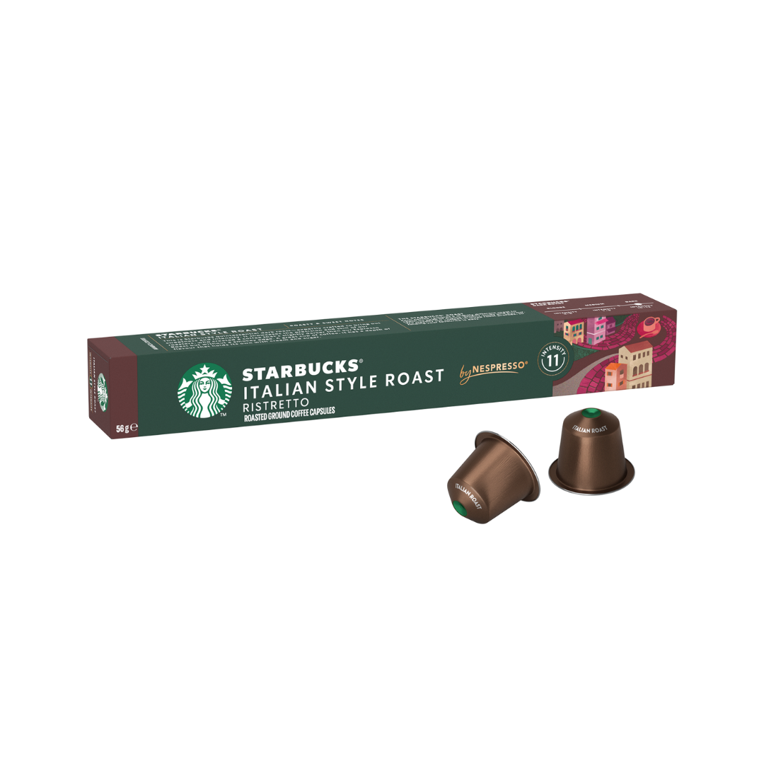 Starbucks by Nespresso Italian Roast Coffee Pods 10 Pods  56g