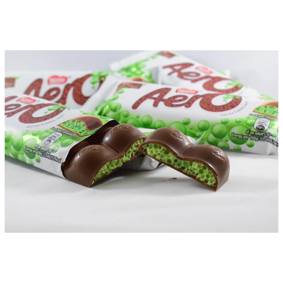 Nestle Aero Delightful Peppermint  Bubble Bar 90g เนสท์เล่ แอโร่ ดีไลท์ฟูล เปเปอร์มิ้น ช็อกโกแลตรสมิ้น 90กรัม