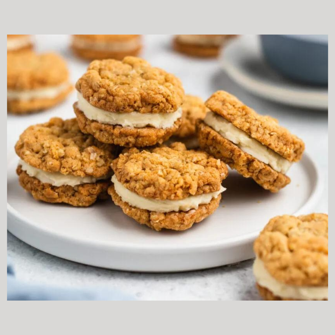 Mcvitie's Hobnobs Oaty Creams Vanilla 160g แมควิตีส์ ครีมวานิลลาฮอบนอบ 160 กรัม