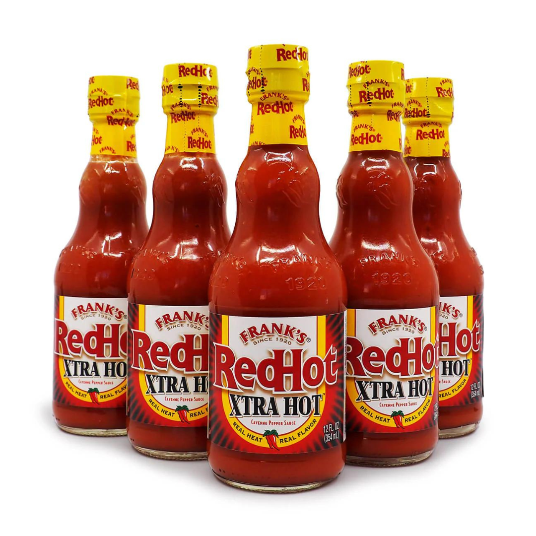 Franks Red Hot Xtra Hot Cayenne Pepper Sauce 148ml แฟรงค์ เรดฮอต เอ็กซ์ตร้า ฮอต ซอสพริกคาเยนน์ 148 มิลลิลิตร