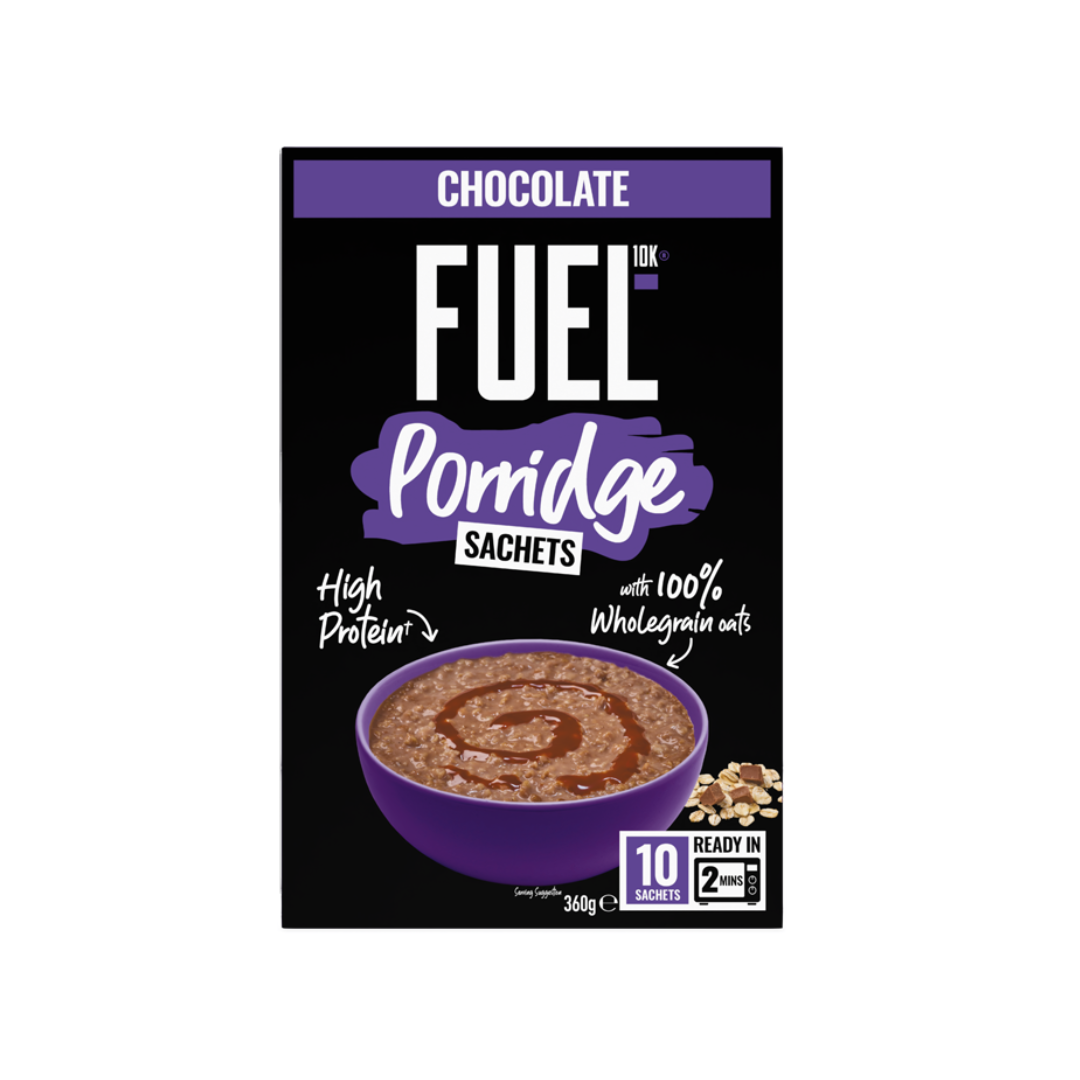 FUEL10K Chocolate Protein Porridge Oat Cereal Sachets 10x36g