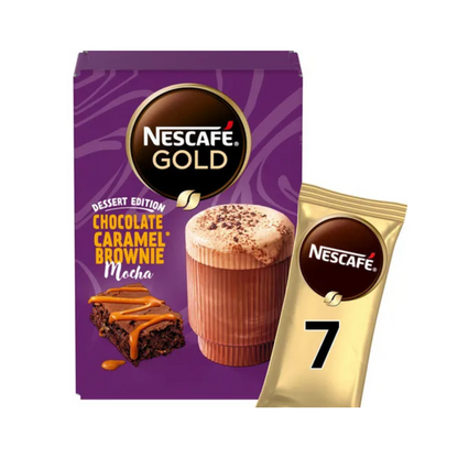 Nescafe Gold Chocolate Caramel Brownie Mocha Sachets 7 x 21.4g