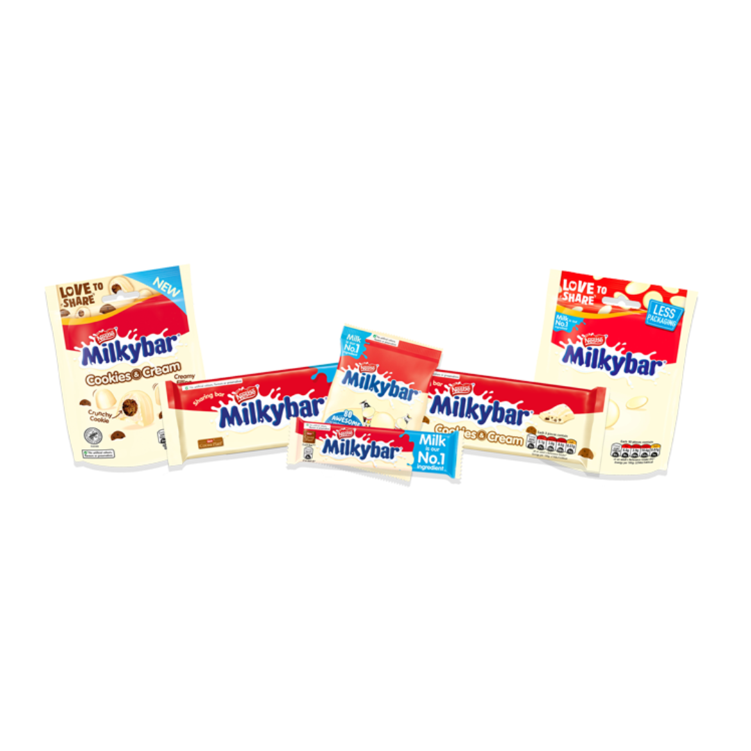 Milkybar White Chocolate Sharing Bar 90g มิลค์กี้บาร์ ช๊อคโกแลต รสนม แบบบาร์ 90 กรัม