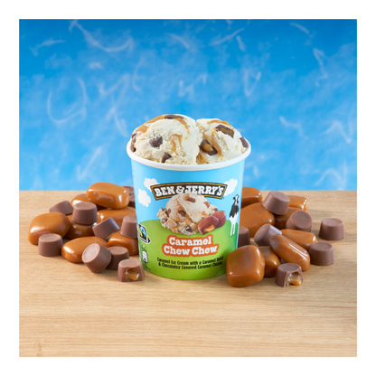 Ben & Jerry's Ice Cream Caramel Chew Chew 100ml เบน แอนด์ เจอร์รี่ส์ ไอศกรีม เคลือบคาราเมล ช๊อคโกแลต 100 มิลลิกรัม