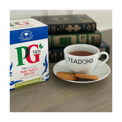 PG Tips 70 Pyramid bags The Tasty Decaf 203g ชา พีจี ไม่มีคาเฟอีน 203กรัม