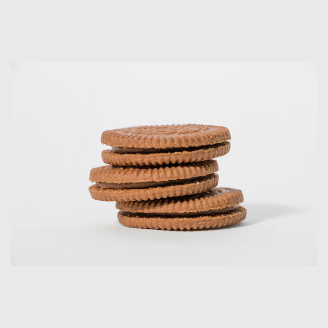 Mcvitie's Vanilla Cream Digestives 168g  แมควิตีส์  บิสกิตไดเจสทีฟครีมวานิลลา 168 กรัม