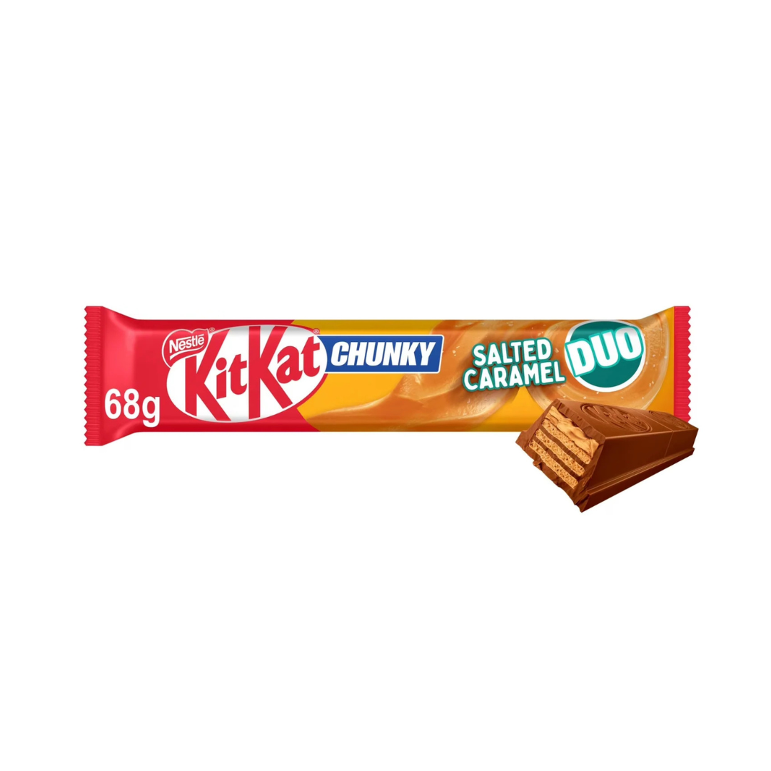 Nestle KitKat Chunky DUO Salted Caramel Chocolate Bar 68g
