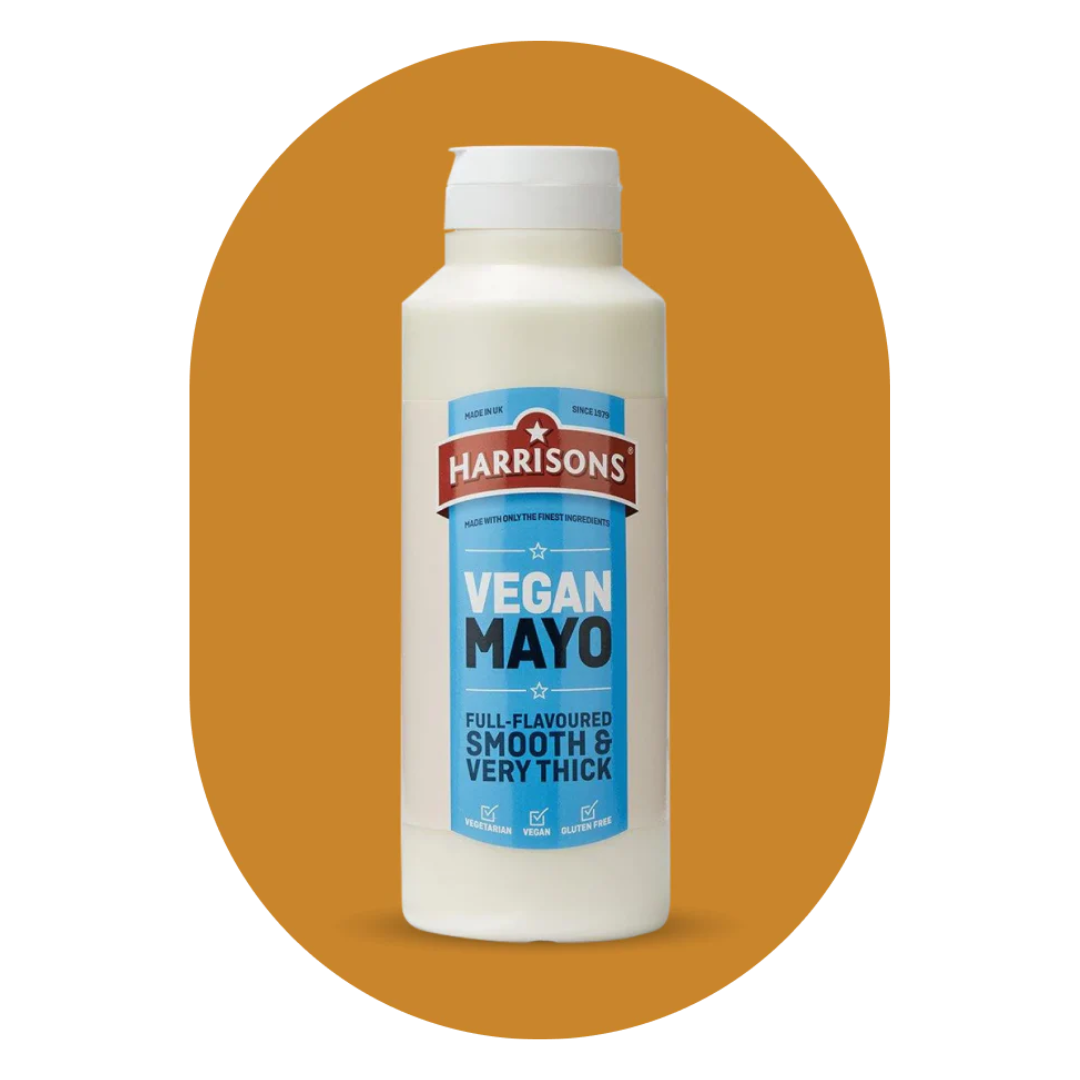 [Best Before 14-Aug-2024]Harrisons  Vegan Mayo Full-Flavoured Smooth & Very Thick  1 Litre แฮร์ริสัน มายองเนสวีแกน รสชาติเข้มข้น เนียน และข้นมาก