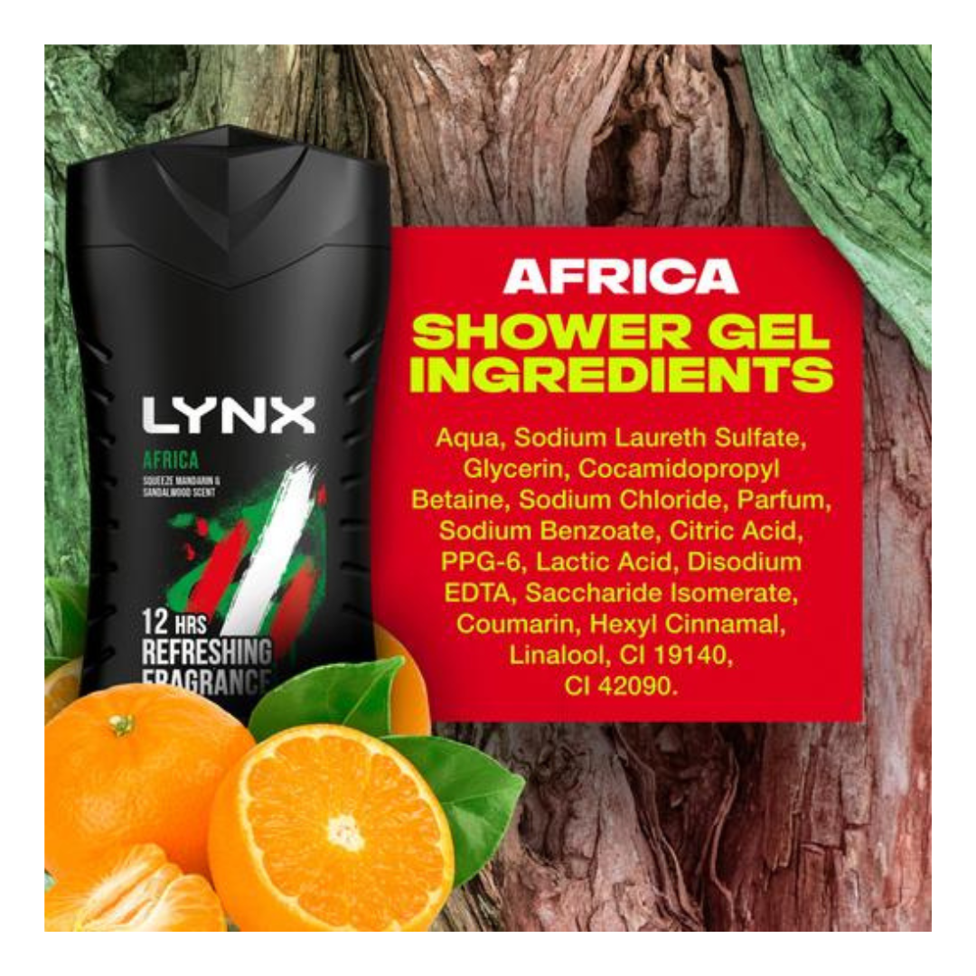 Lynx Africa Shower Gel 225ml