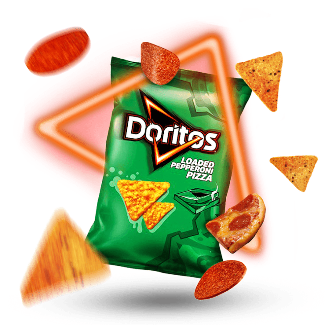 [BestBefore-12-Oct-2024] Doritos Loaded Pepperoni Pizza Sharing Tortilla Chips 180g โดริโทสโหลดเปปเปอโรนี พิซซ่าแชร์ทอร์ติญ่าชิปส์คริสป์ 180 กรัม