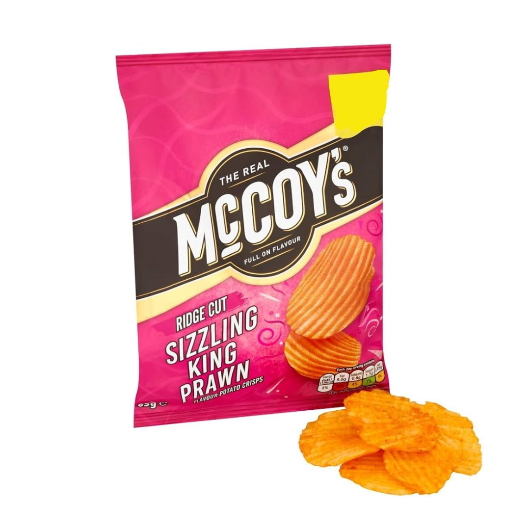 McCoy's Sizzling King Prawn Grab Bag Crisps 45g