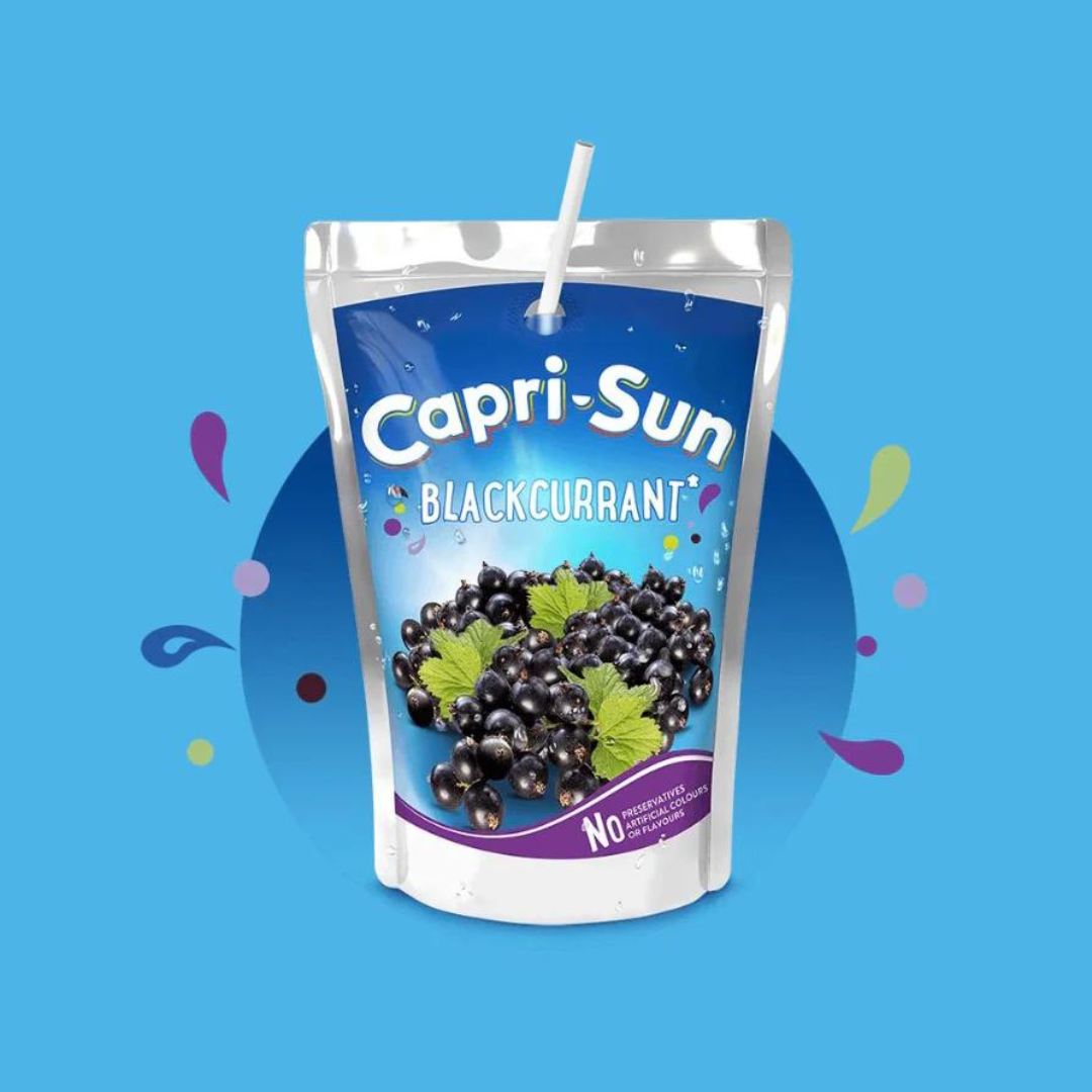 Capri-Sun 8 Pack Blackcurrant & Apple Zero Added Sugar1600ml คาปรี-ซัน แบล็กเคอแรนท์ & แอปเปิ้ล ซีโร่ 1600มล.