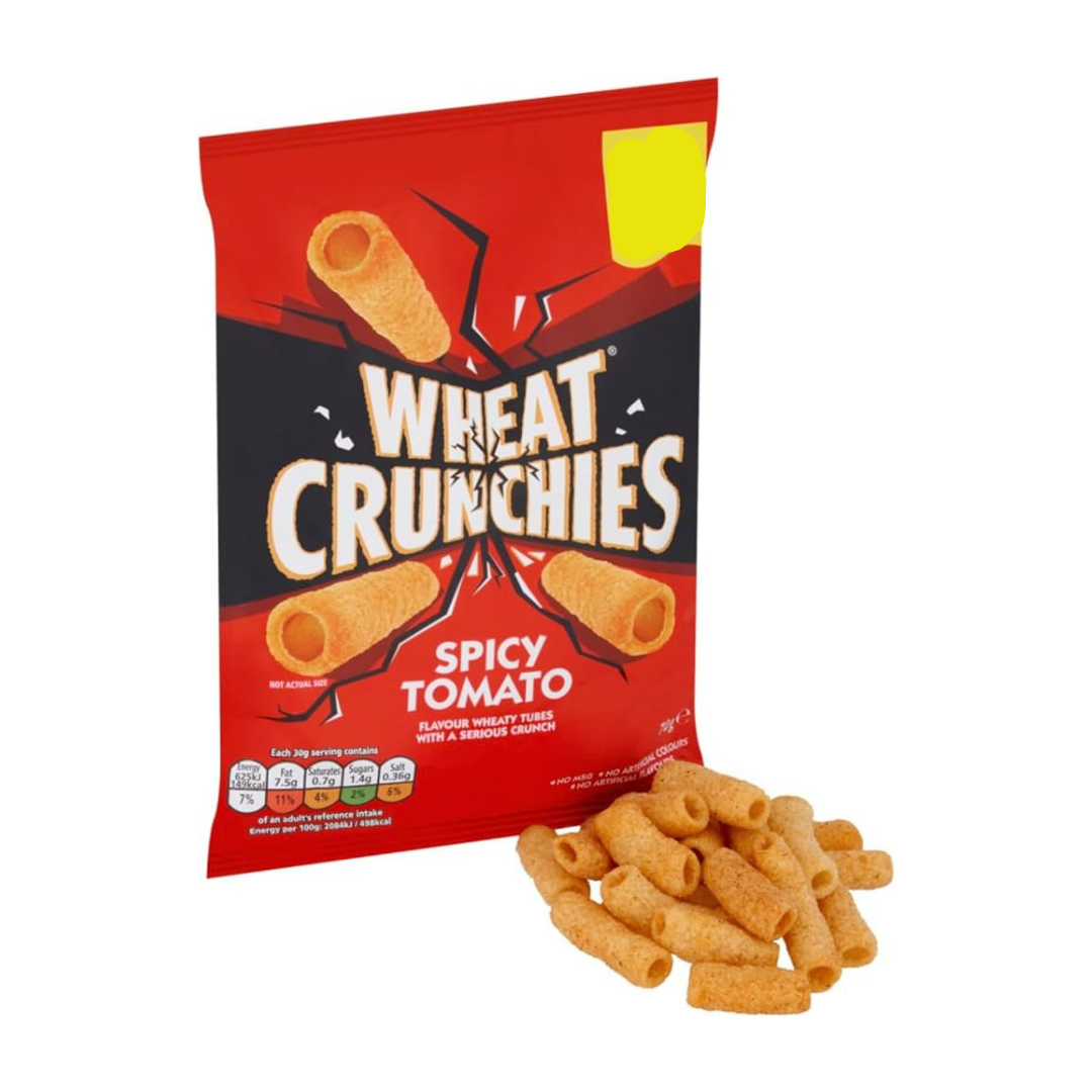 Wheat Crunchies Spicy Tomato Grab Bag Crisps 45g