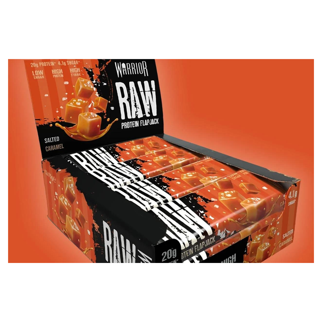 Warrior Raw Protein Flapjack Salted Caramel 75g