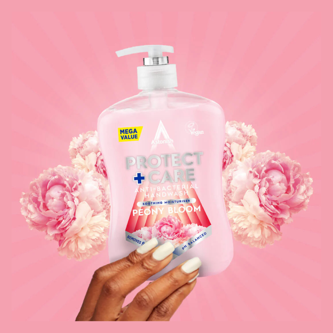 Astonish Peony Bloom Anti-Bacterial Liquid Hand Wash 600ml