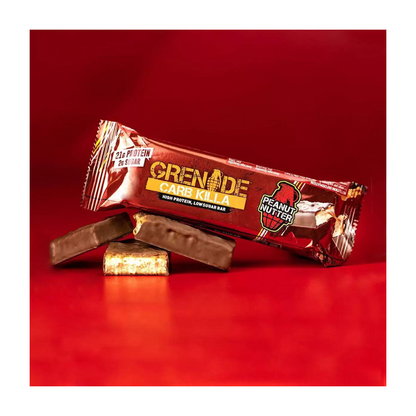 Grenade High Protein Bar Peanut Nutter 60g เกรนเนต โปรตีนบาร์ผสมเนยถั่ว น้ำตาลต่ำ 60g