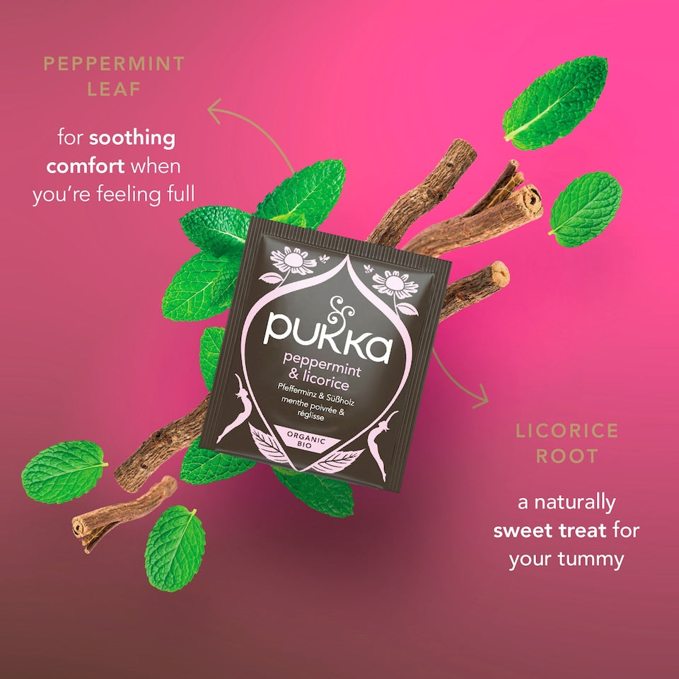 Pukka Peppermint & Licorice Herbal Tea 20pcs 30g