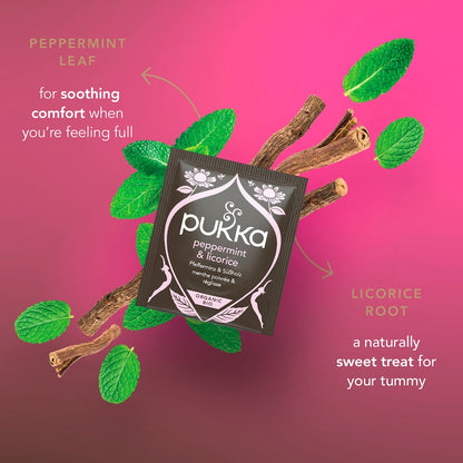 Pukka Peppermint & Licorice Herbal Tea 20pcs 30g
