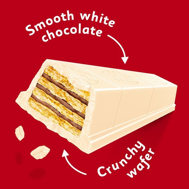 Kit Kat Chunky White Bars  [4 X 40g] 160g คิทแคท เวเฟอร์กรอบ เคลือบไวส์ช๊อคโกแลต [4 X 40กรัม] 160 กรัม