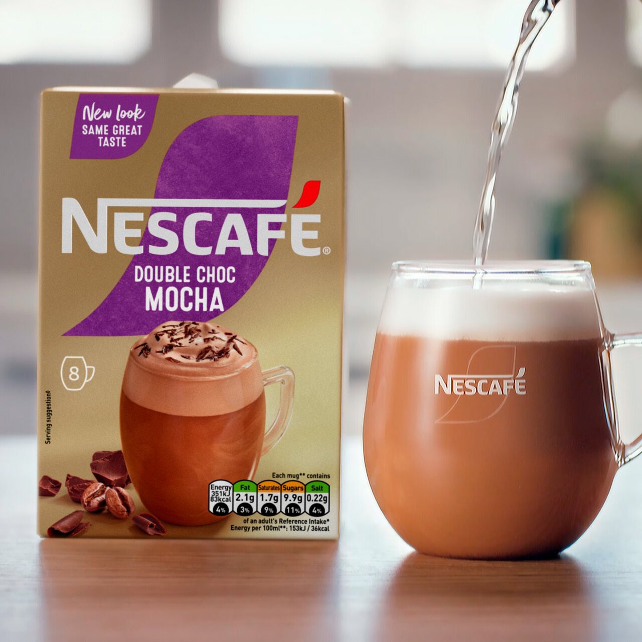 Nescafe Gold Double Choc Mocha Instant Coffee 8 x 20.9g