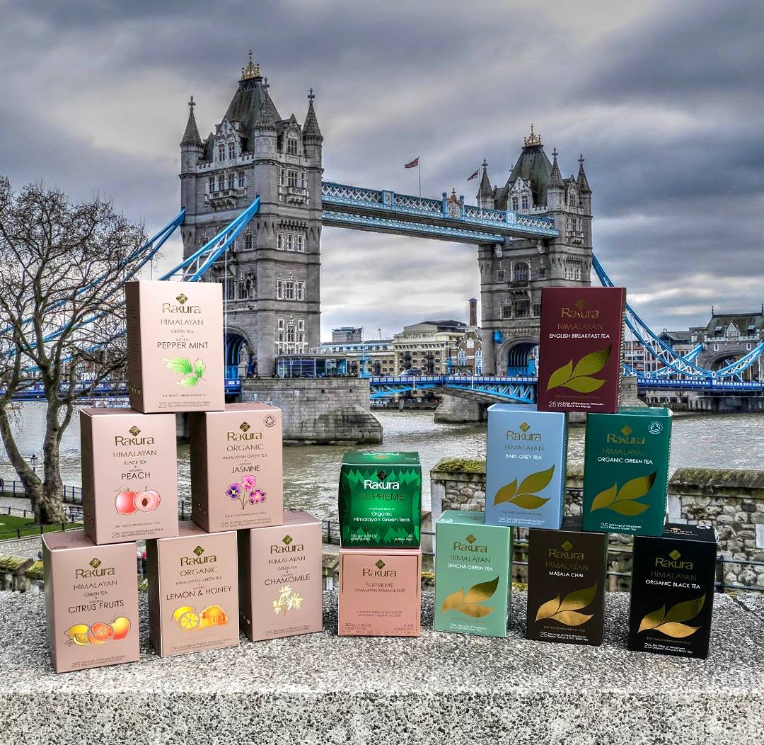 Rakura Organic Himalayan Green Tea wtih Lemon, Ginger & Mint 25 Tea Bags