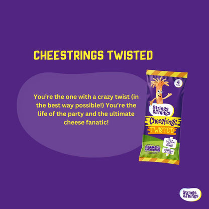 Strings & Things Twisted Cheestrings Cheese Snack 80g