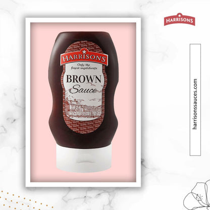 [Best Before 30-Aug-2024]Harrisons Brown Sauce 300ml แฮร์ริสัน ซอสบราวน์ 300 มิลลิลิตร