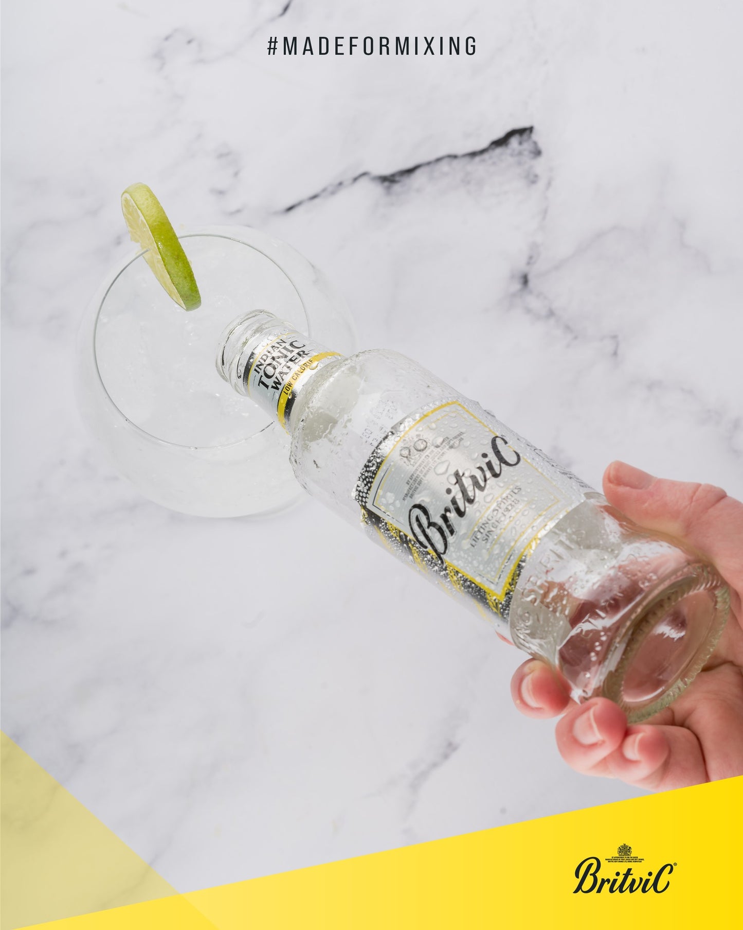 Britvic Indian Tonic Water 200ml บริทวิค อินเดียน โทนิค วอเทอร์ 200มิลลิลิตร