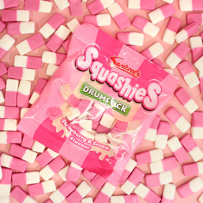 Swizzels Drumstick Squashies Strawberry & Cream Flavour 140g