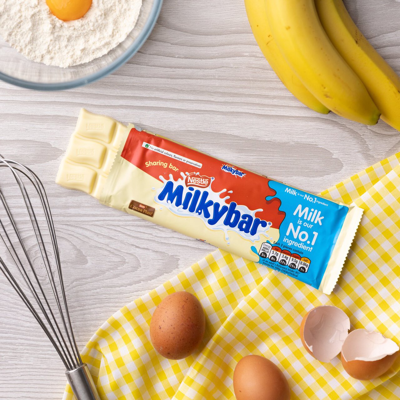 Milkybar White Chocolate Sharing Bar 90g มิลค์กี้บาร์ ช๊อคโกแลต รสนม แบบบาร์ 90 กรัม