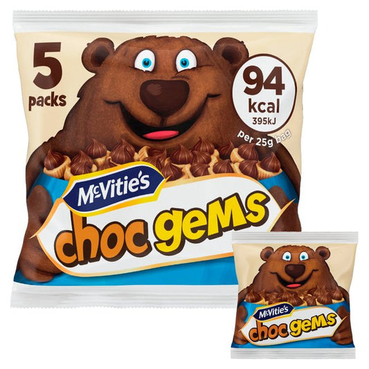 McVitie's Iced Gems Chocolate Multipack Biscuits [5 x 19g] 95g