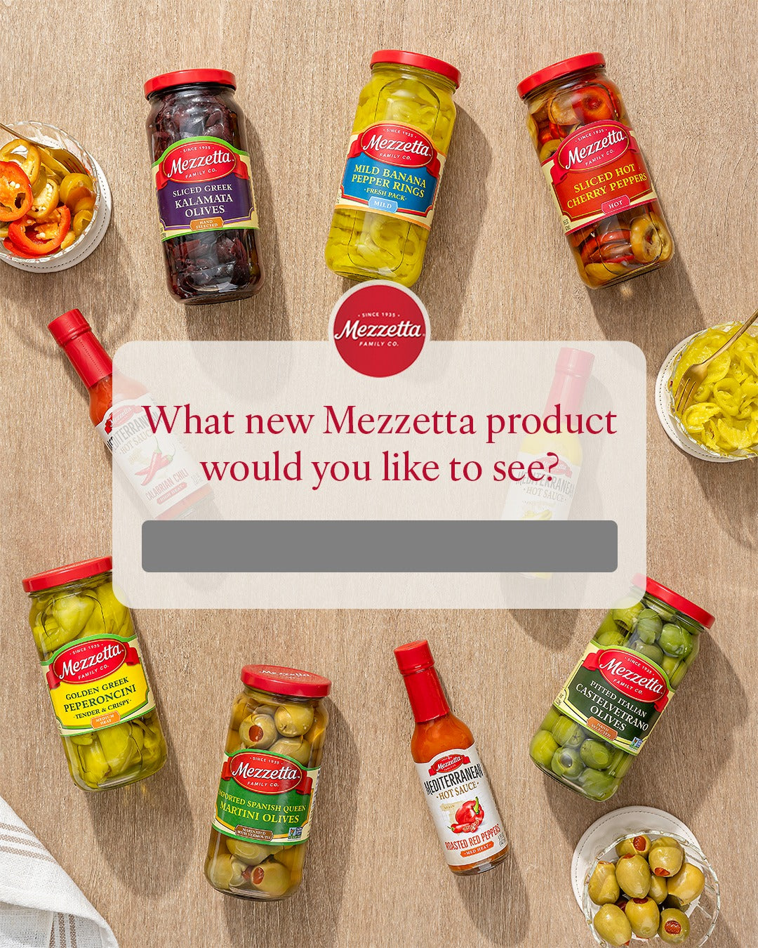 Mezzetta Hot Chilli Peppers 473ml