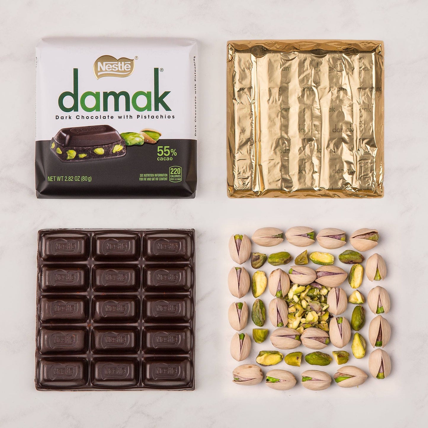 [BestBefore-30Nov2025] Nestle Damak Dark Chocolate with Pistachio 60g