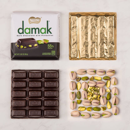 [BestBefore-30Nov2025] Nestle Damak Dark Chocolate with Pistachio 60g