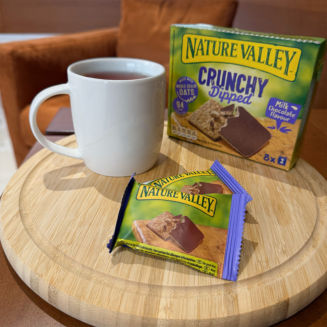 Nature Valley Crunchy Dipped Milk Chocolate Flavor Oat Biscuits 8 x 20g