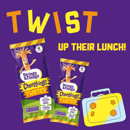 Strings & Things Twisted Cheestrings Cheese Snack 80g