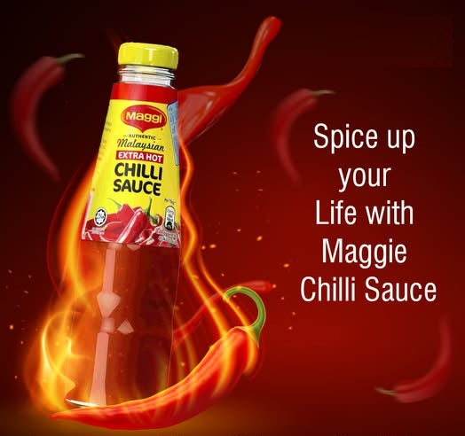 Maggi Authentic Malaysian Extra Hot Chilli Sauce 320g