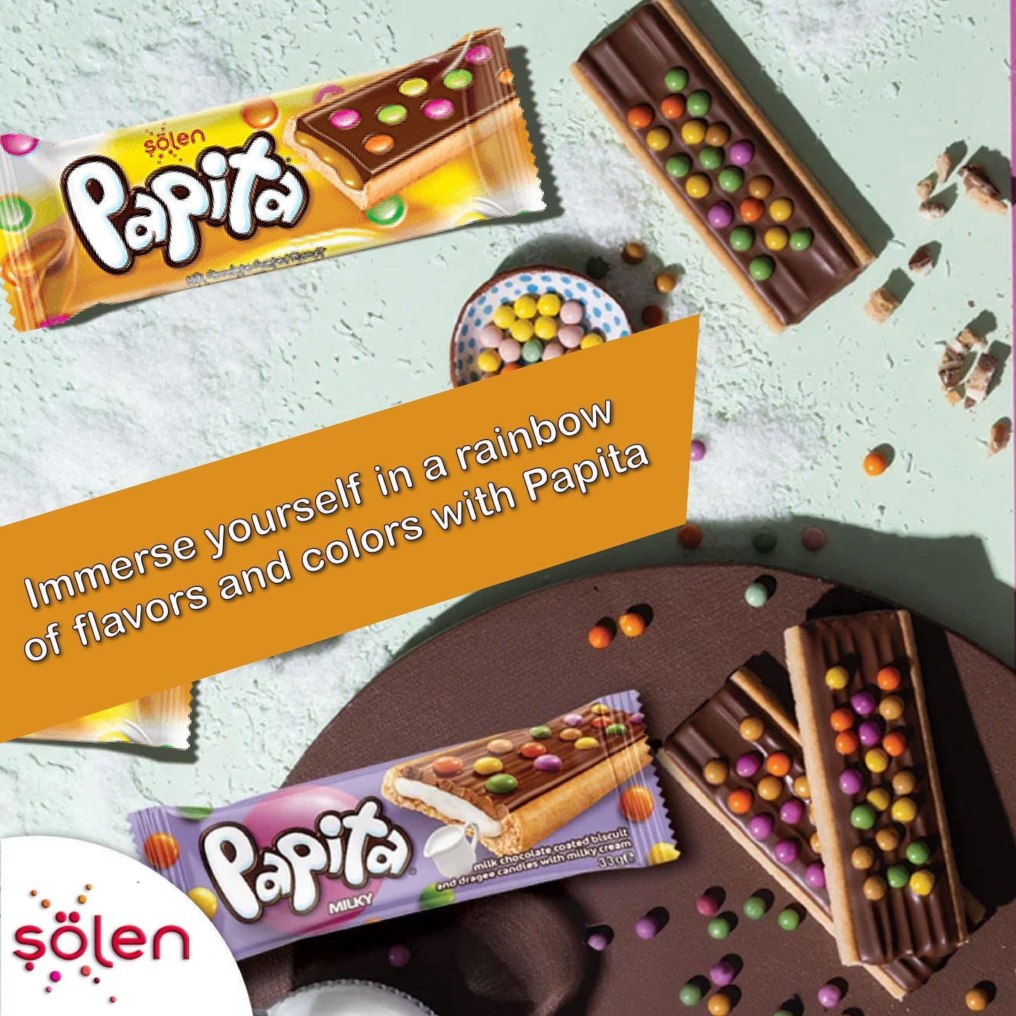 Papita Caramel Crispy Biscuit With Milk Chocolate Caramel 120g