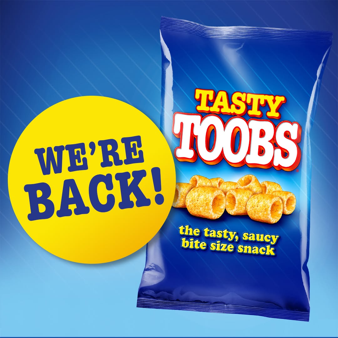 [Best before 27-Sep-2026]Tasty Toobs The Tasty ,Saucy Bite Size Snacks 150g