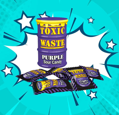 Toxic Waste Purple Sour Candy Drum 42g