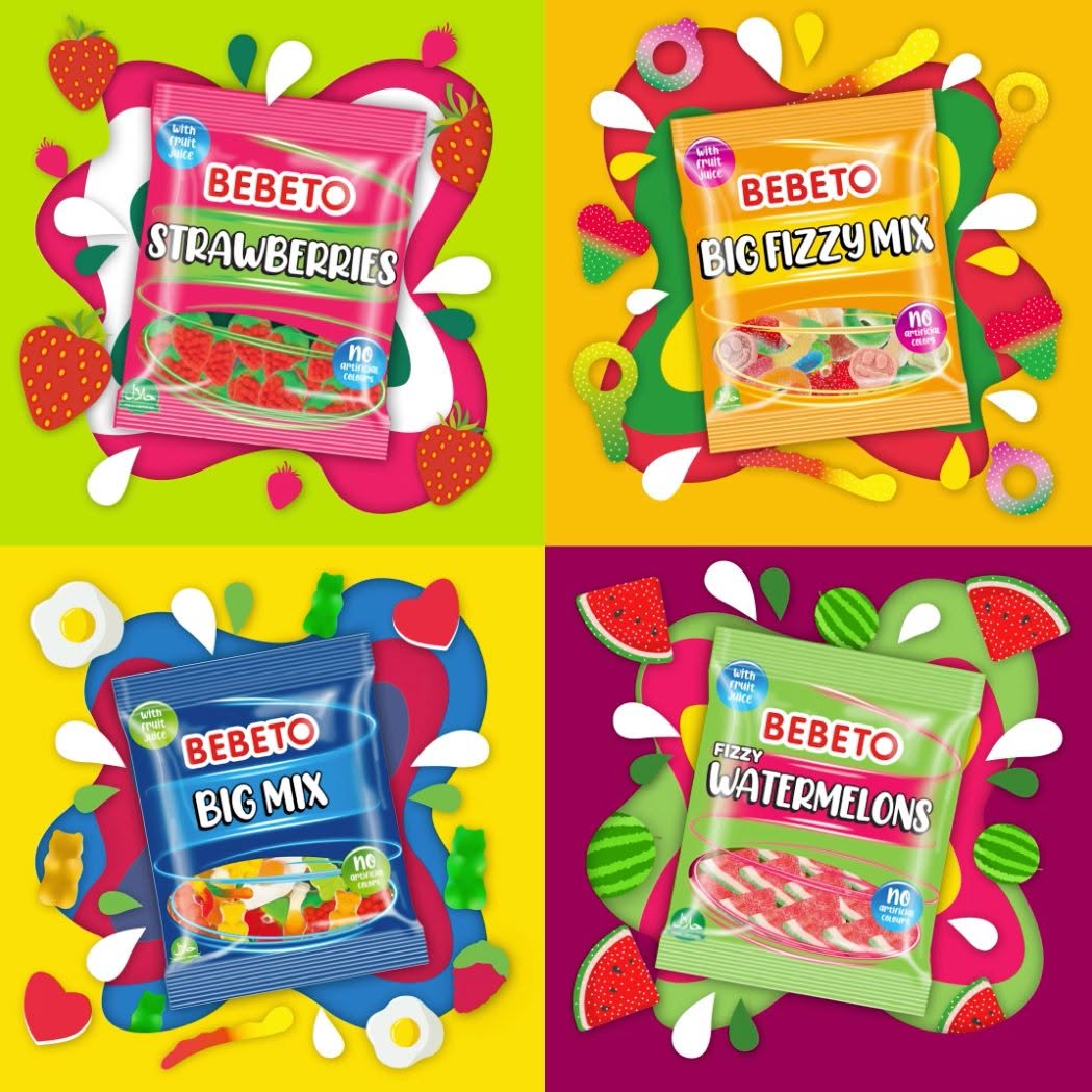 Bebeto Rainbow Laces 140g