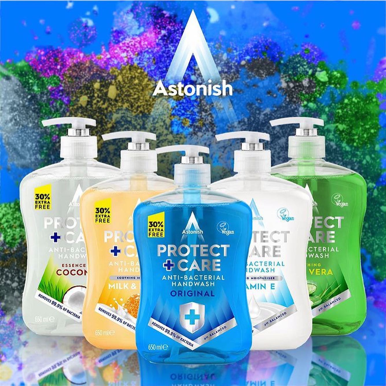 Astonish Protect & Care Anti-Bacterial Handwash Vitamin E 600ml