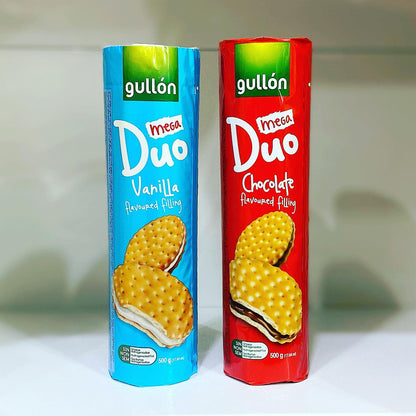 Gullon Mega Duo Vanilla Sandwich Biscuits 500g