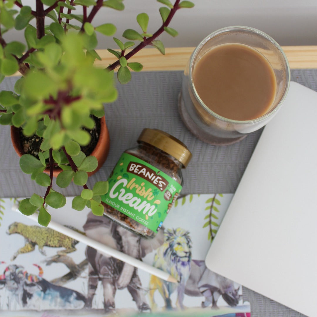 Beanies Decaf Irish Coffee Flavoured Instant Coffee 50g